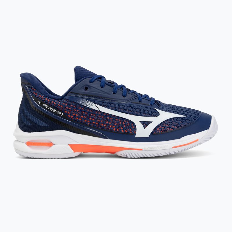 Pánské tenisové boty Mizuno Wave Exceed Tour 7 CC beacon blue/white/lava orange 2