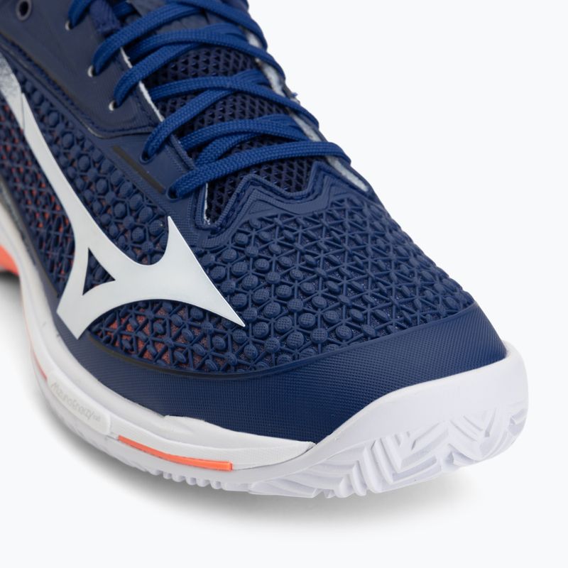 Pánské tenisové boty Mizuno Wave Exceed Tour 7 CC beacon blue/white/lava orange 7