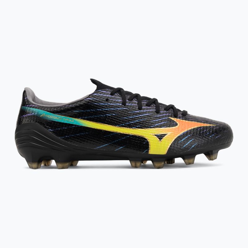 Kopačky Mizuno Alpha III Japan FG black/lava orange/evening primrose 2