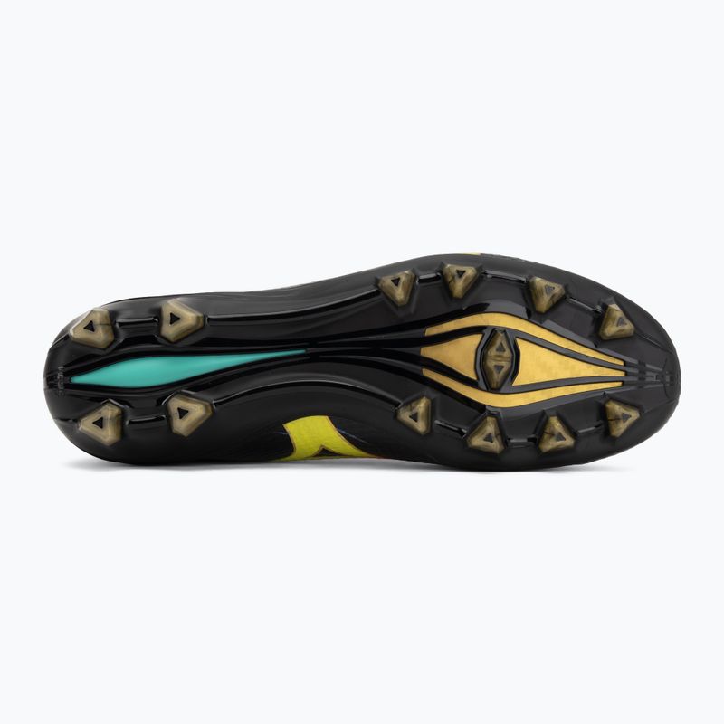 Kopačky Mizuno Alpha III Japan FG black/lava orange/evening primrose 4
