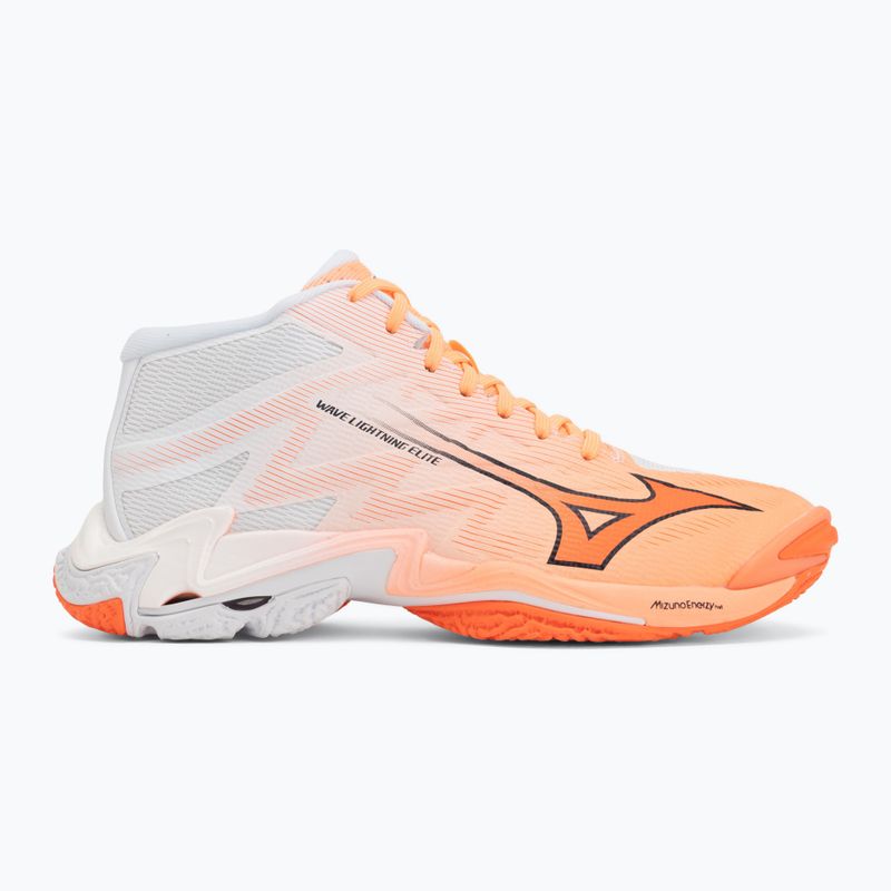 Volejbalové boty Mizuno Wave Lightning Elite Mid Flamingo Coral/Lava Orange/White 2