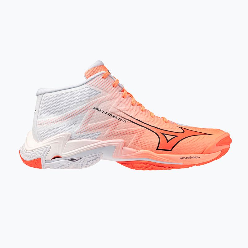 Volejbalové boty Mizuno Wave Lightning Elite Mid Flamingo Coral/Lava Orange/White 8