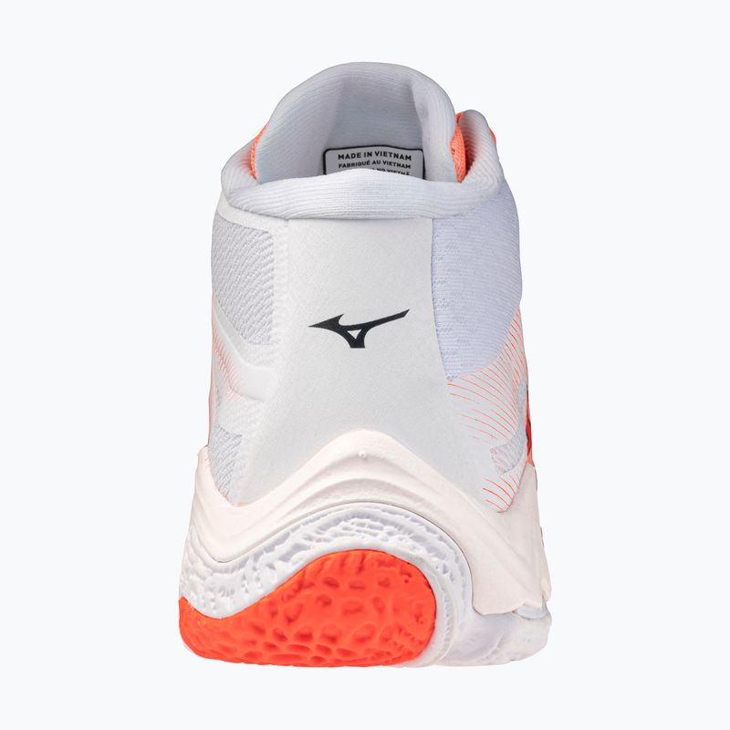 Volejbalové boty Mizuno Wave Lightning Elite Mid Flamingo Coral/Lava Orange/White 10
