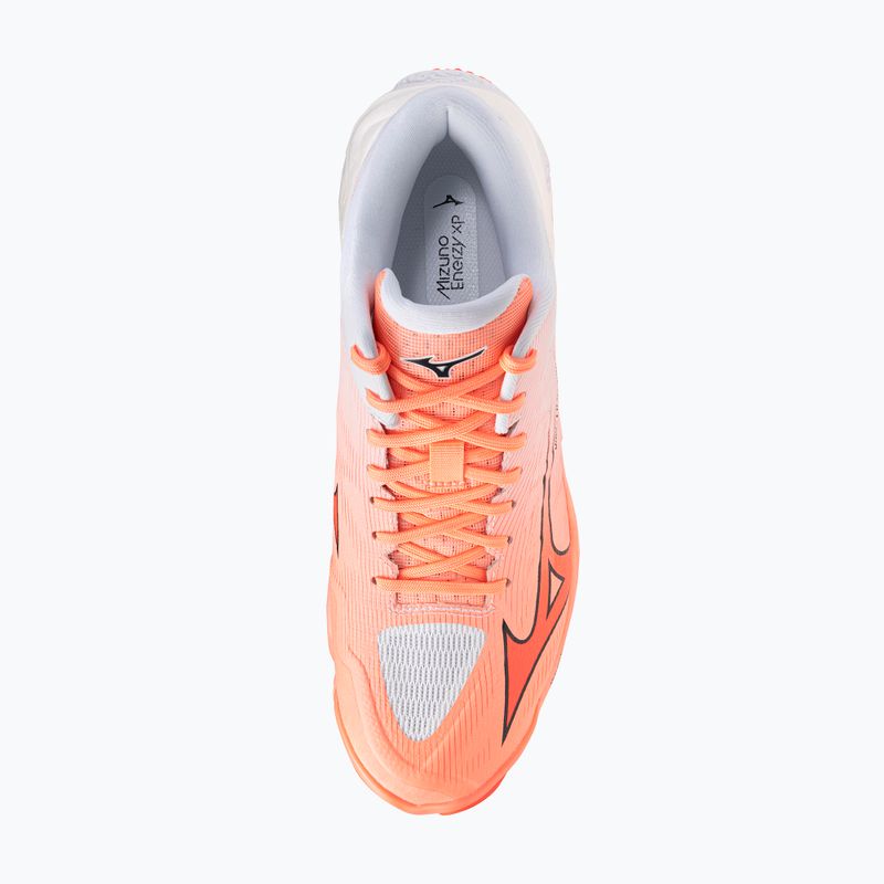 Volejbalové boty Mizuno Wave Lightning Elite Mid Flamingo Coral/Lava Orange/White 12