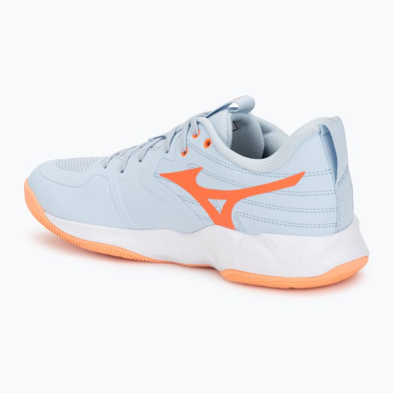 Dámské volejbalové boty Mizuno Wave Momentum Pro blue finch/lava orange/flamingo coral 3