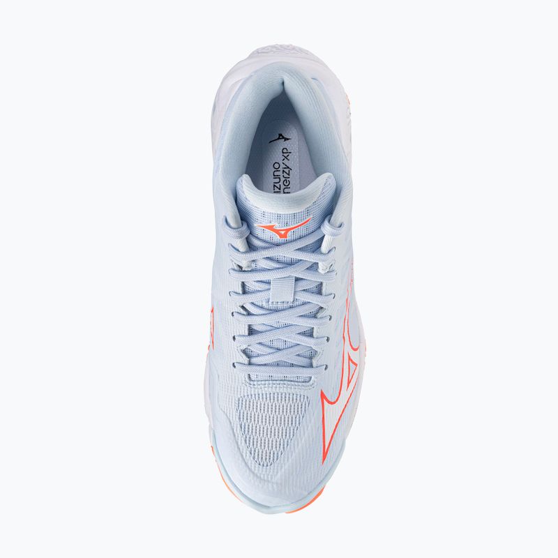 Dámské volejbalové boty Mizuno Wave Lightning Elite Mid blue finch/whitelava orange 12