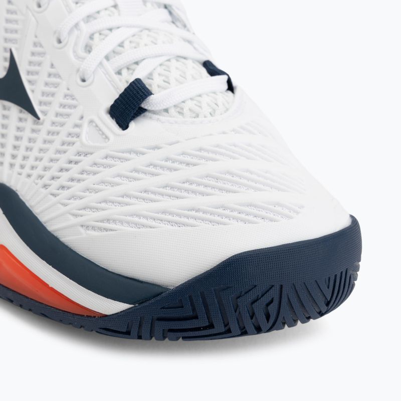 Pánské tenisové boty Mizuno Neo Ace AC white/insignia blue/orange 7