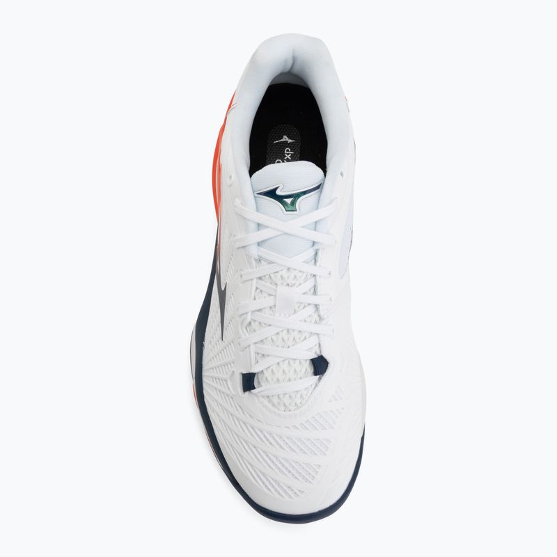 Pánské tenisové boty Mizuno Neo Ace CC white/insignia blue/orange 5