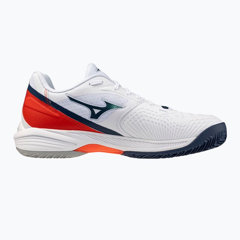 Pánské tenisové boty Mizuno Neo Ace CC white/insignia blue/orange 9