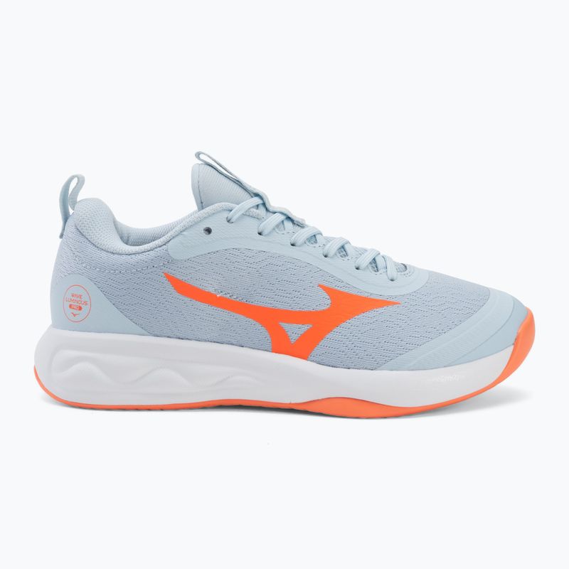 Dámské volejbalové boty Mizuno Wave Luminous Pro blue finch/lava orange/flamingo coral 2