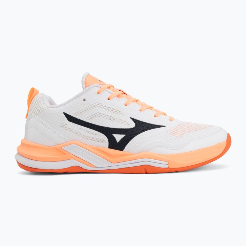 Házenkářské boty Mizuno Wave Stealth Pro white/black/flamingo coral 2