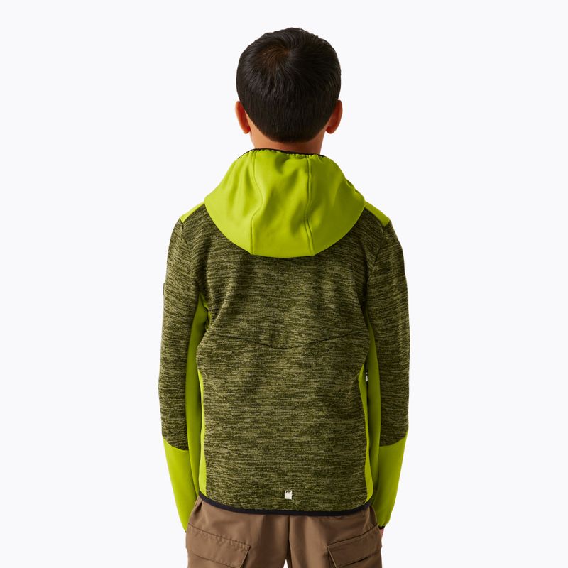 Dětská fleecová mikinaREGATTA Dissolver X nephrite green/grenoble green/black 3