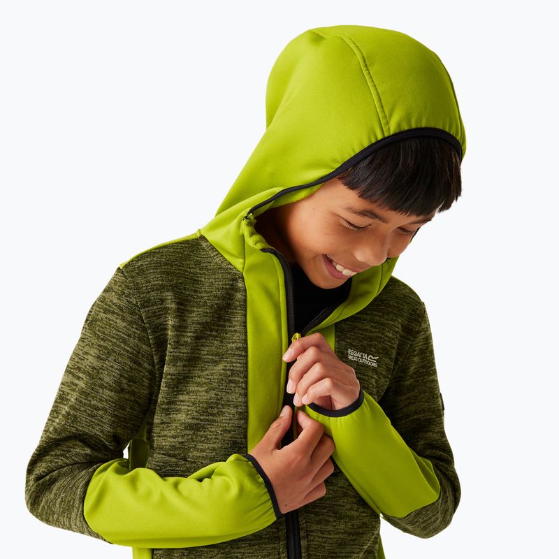 Dětská fleecová mikinaREGATTA Dissolver X nephrite green/grenoble green/black 4