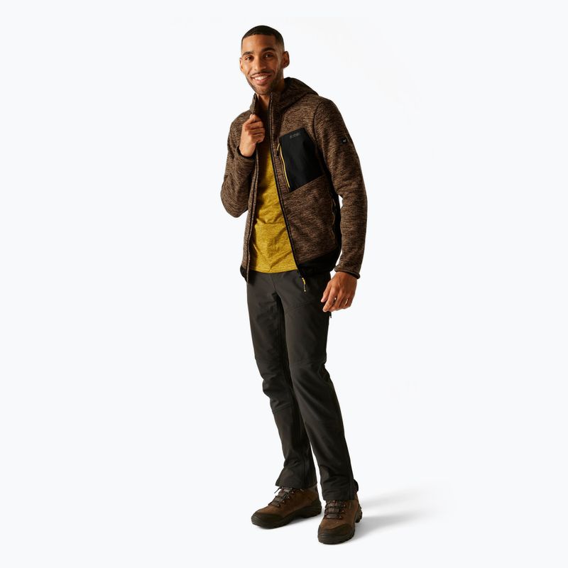 Pánská mikina REGATTA Alven nut brown marl/black 2
