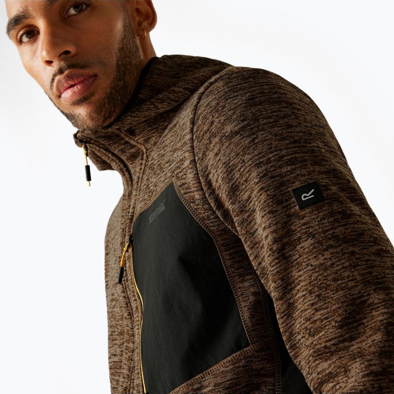 Pánská mikina REGATTA Alven nut brown marl/black 4