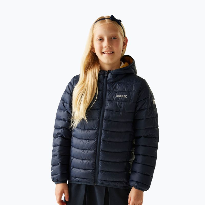 Dětská bunda REGATTA Hooded Marizion navy/gold flake 4