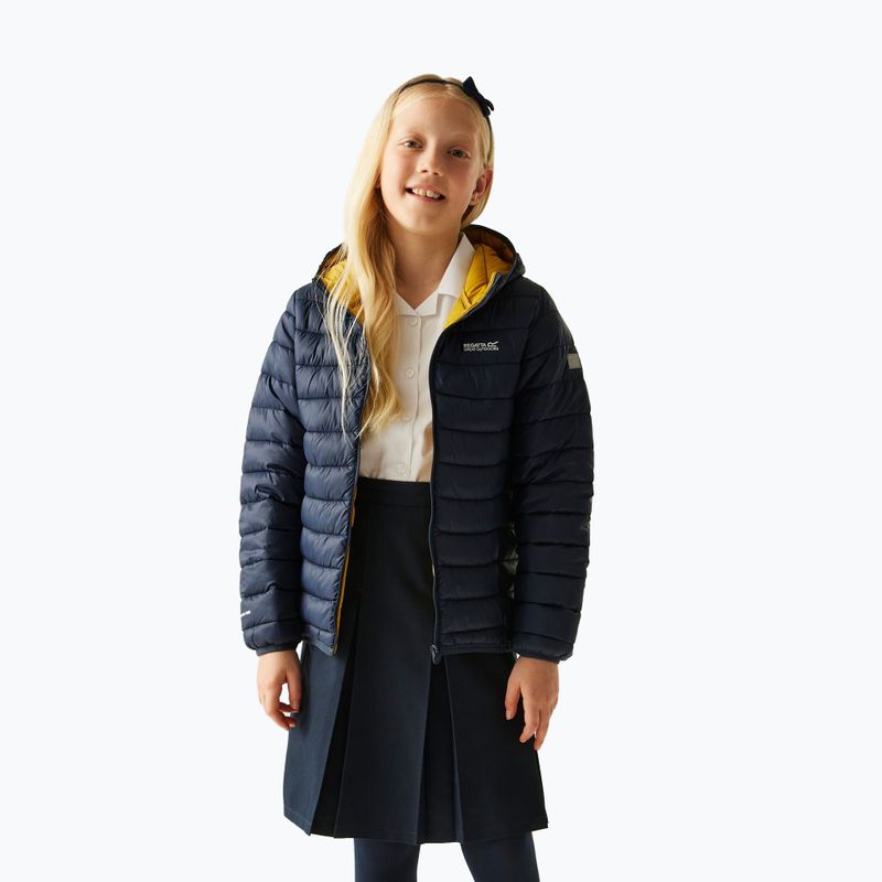 Dětská bunda REGATTA Hooded Marizion navy/gold flake 7