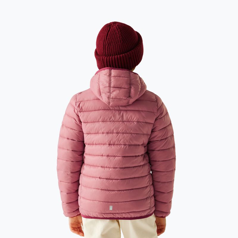 Dětská bunda REGATTA Hooded Marizion dusty rose/dark pimiento 6