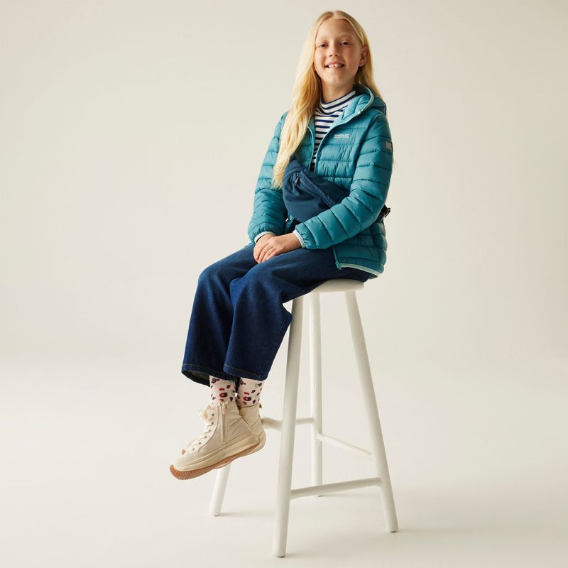 Dětská bunda REGATTA Hooded Marizion storm blue/nordic blue 9