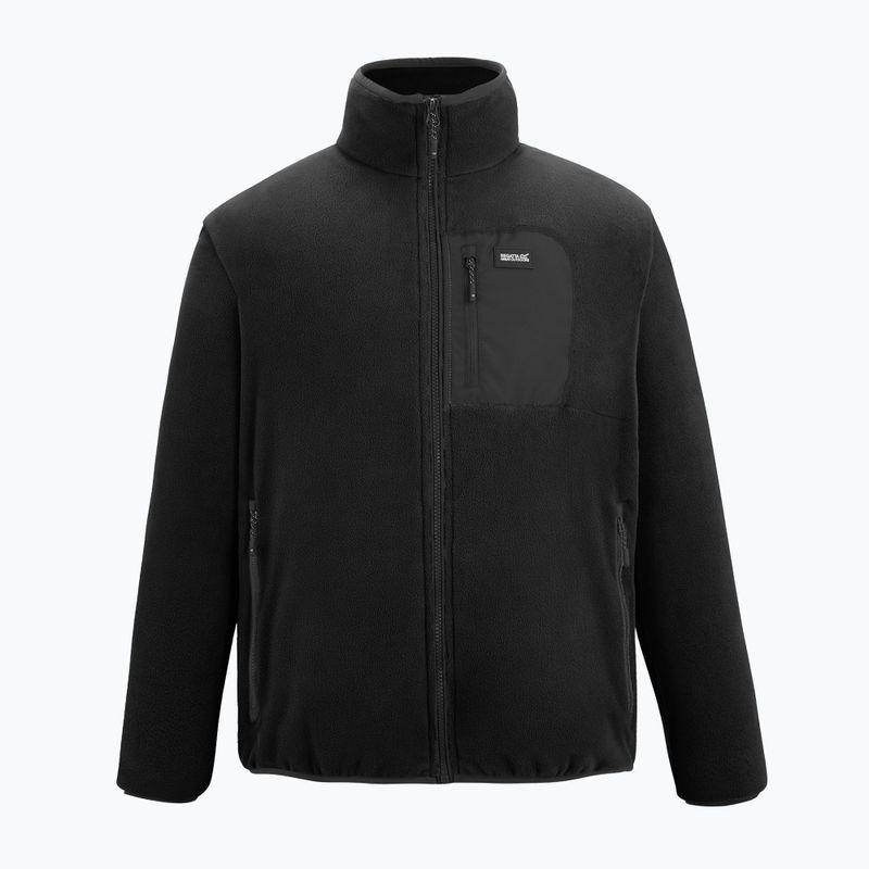 Pánská fleecová mikina REGATTA Frankie Full Zip Fleece black/black 6