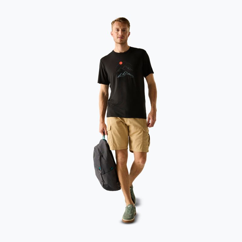 Pánské trekové tričko REGATTA Fingal Stretch black 2