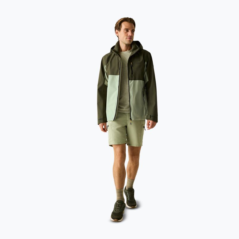 Pánská nepromokavá bunda REGATTA Waterproof Shell Bosfield light sage/dark khaki 2