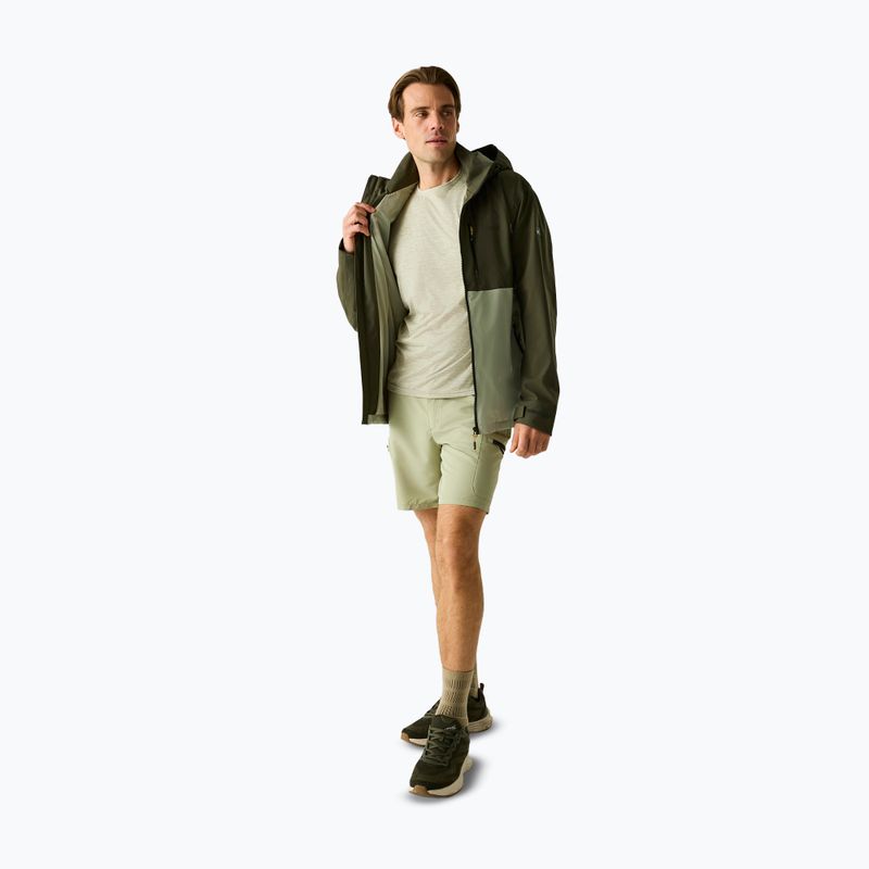 Pánská nepromokavá bunda REGATTA Waterproof Shell Bosfield light sage/dark khaki 6