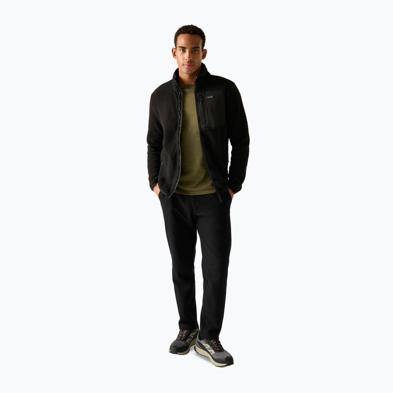 Pánská fleecová mikina REGATTA Frankie Borg black/black 2