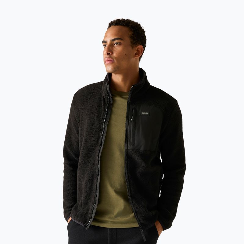Pánská fleecová mikina REGATTA Frankie Borg black/black 5