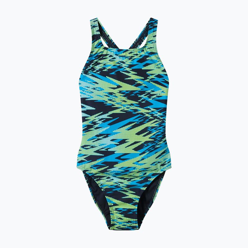 Dámské jednodílné plavky Speedo Hyperboom Print Medalist hyper teal 7