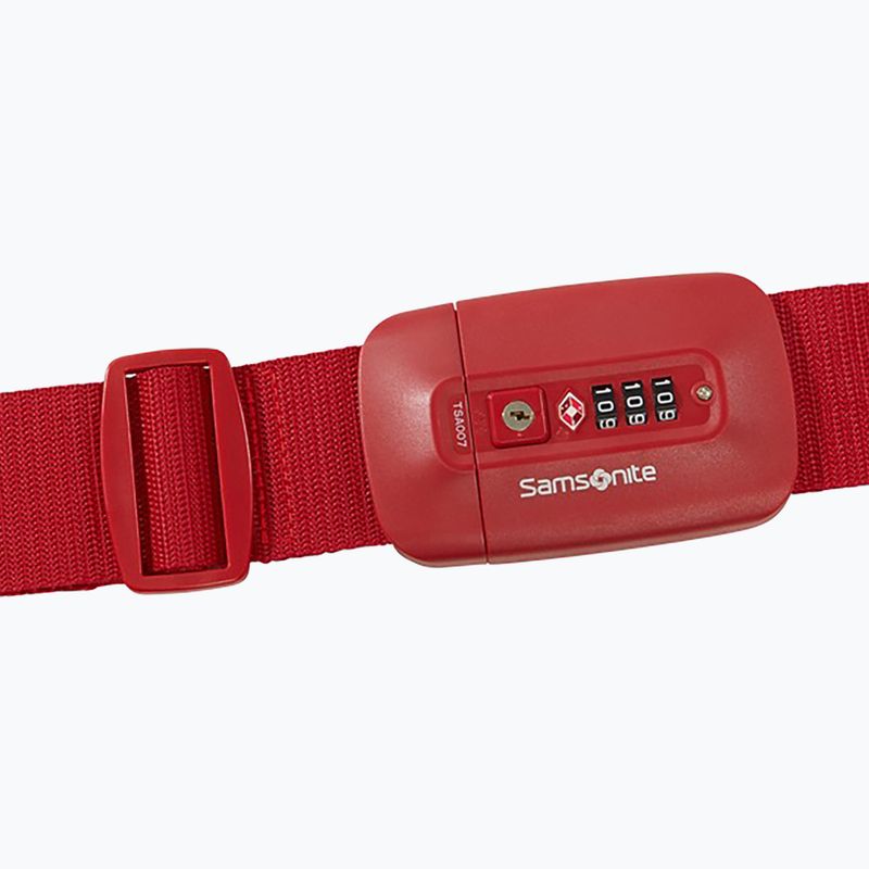 Upínací pás na kufr Samsonite Revolution red