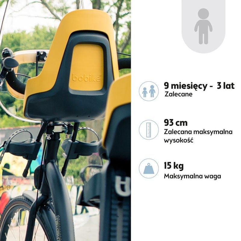 Sedačka na kolo bobike One Mini mighty mustard 8