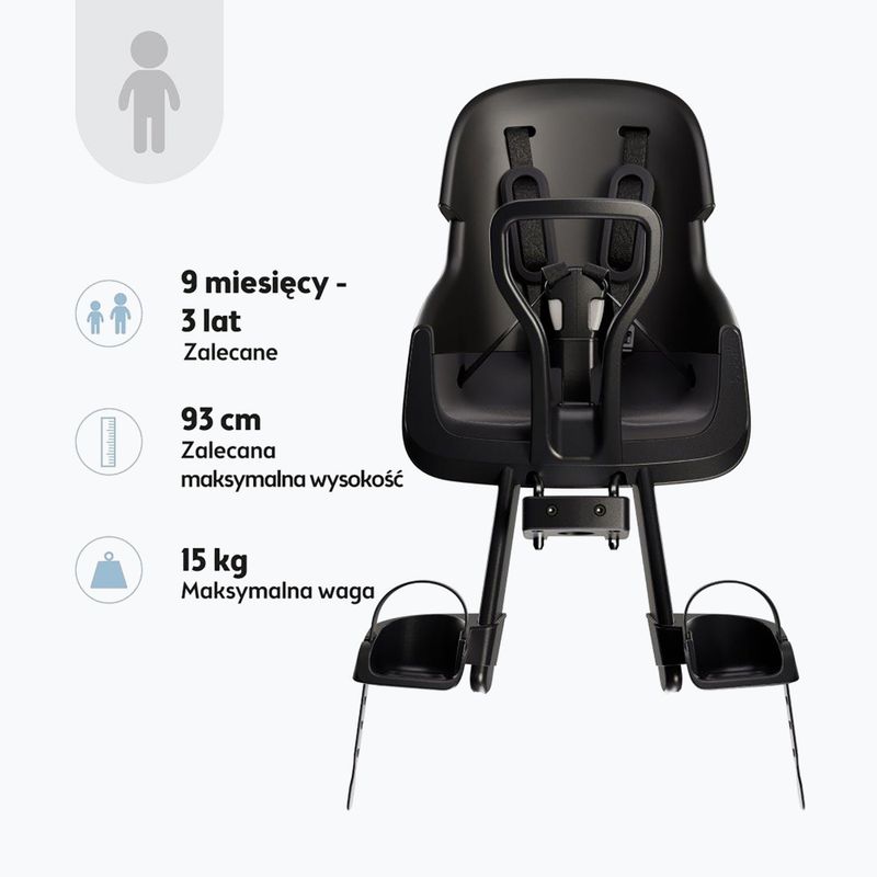 Sedačka na kolo bobike Exclusive Mini Evolve urban black 9