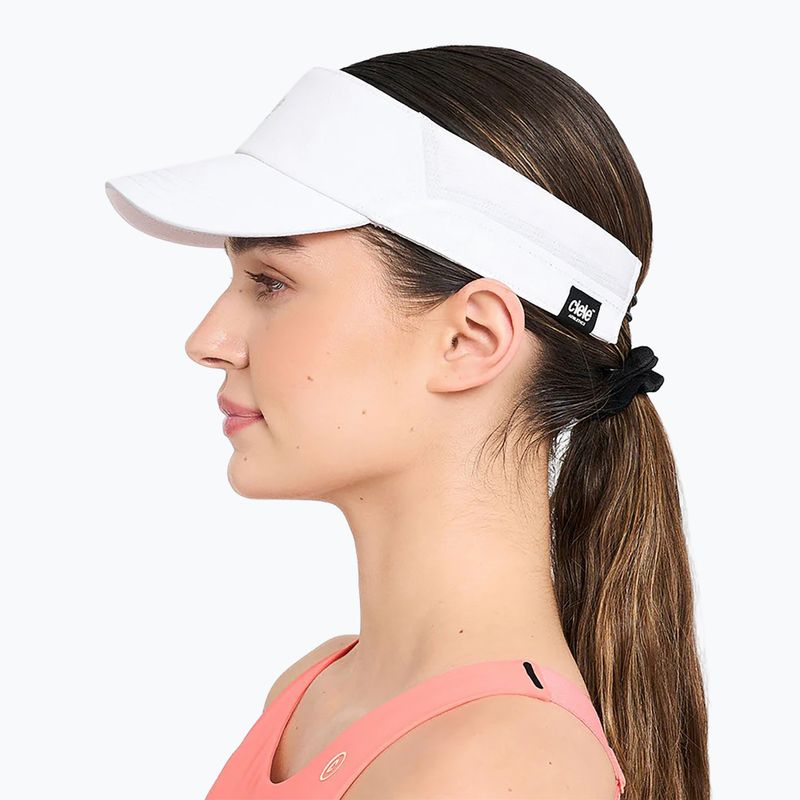 Kšilt na běhání Ciele Athletics FSTVisorSC Classic AthleticsSL white 5
