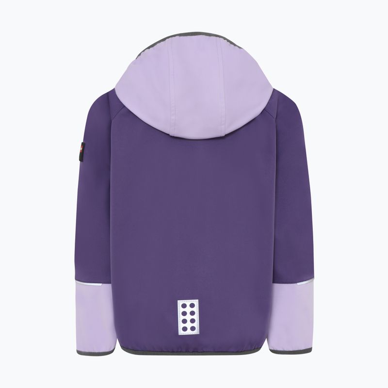 Dětská softshell bunda LEGO Lwstorm 202 fialová 11010616 2