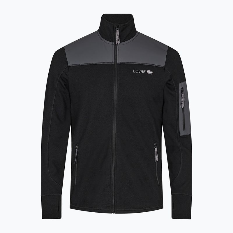 Pánská lyžařská mikina Dovre Outlayer Fleece Full Zip black