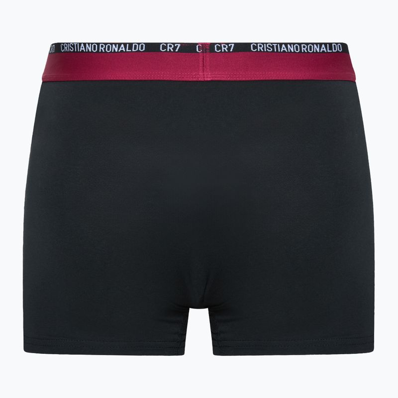 Pánské boxerky CR7 Basic Trunk 3 pary white/grey melange/black 5