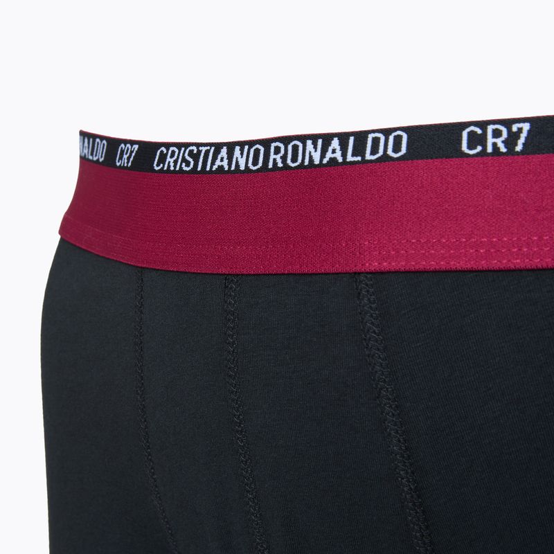Pánské boxerky CR7 Basic Trunk 3 pary white/grey melange/black 6
