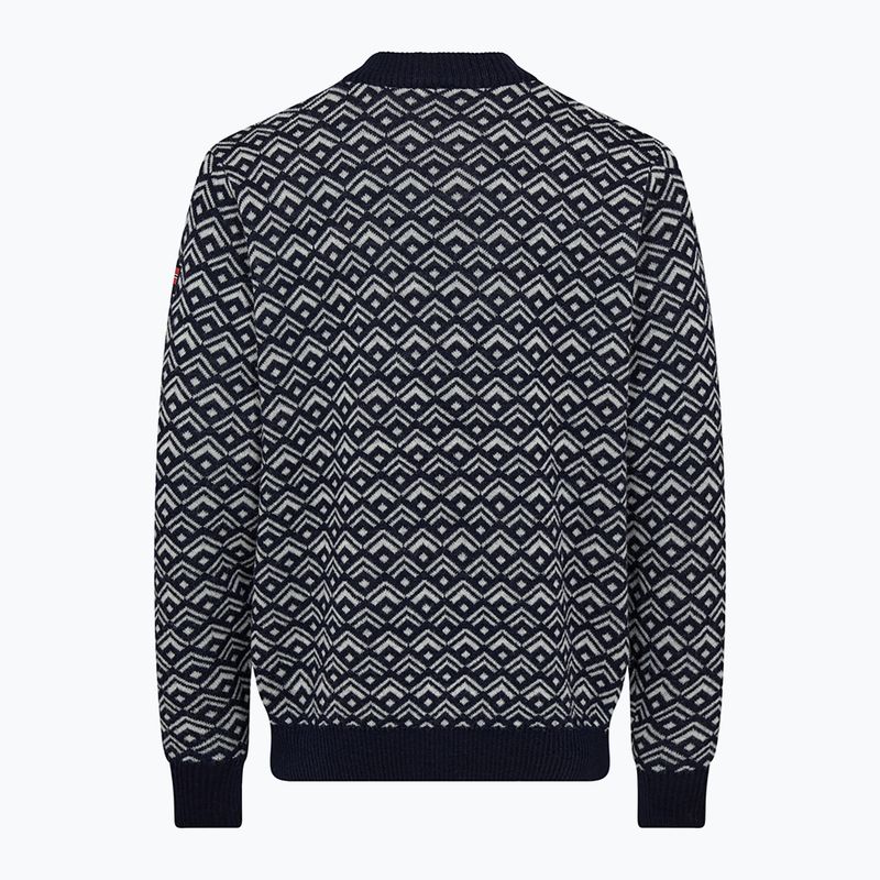Pánský svetr Dovre Knitted Pullover navy 2