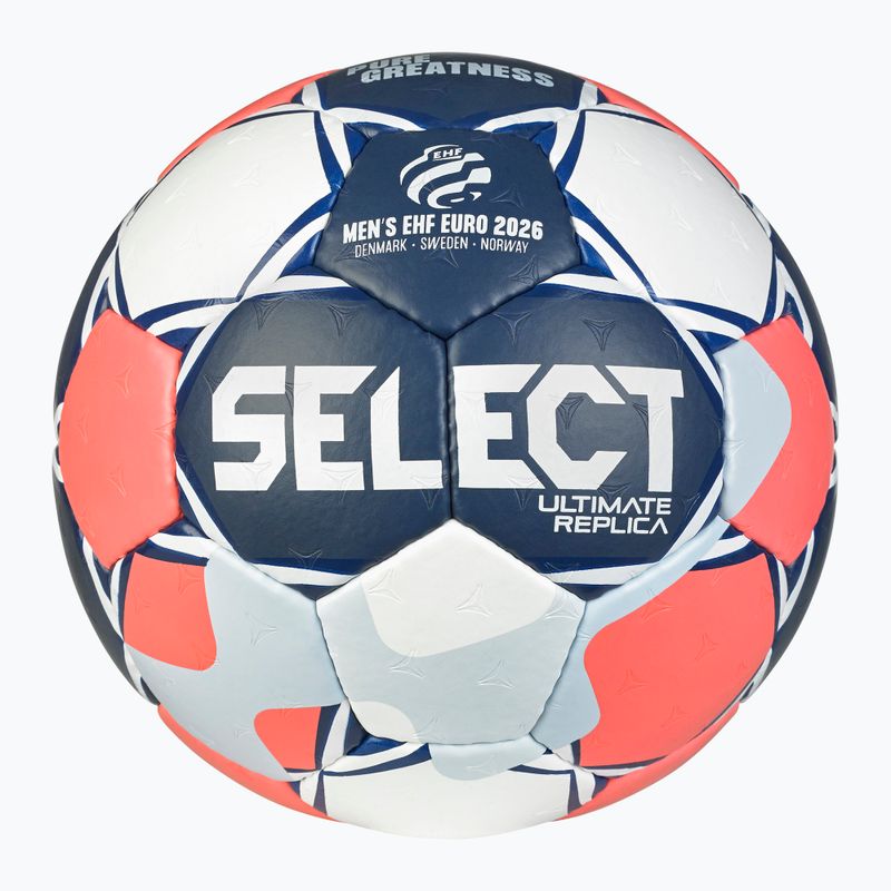 Házenkářský míč SELECT Ultimate Euro Men v26 Replica white/red/black velikost 1