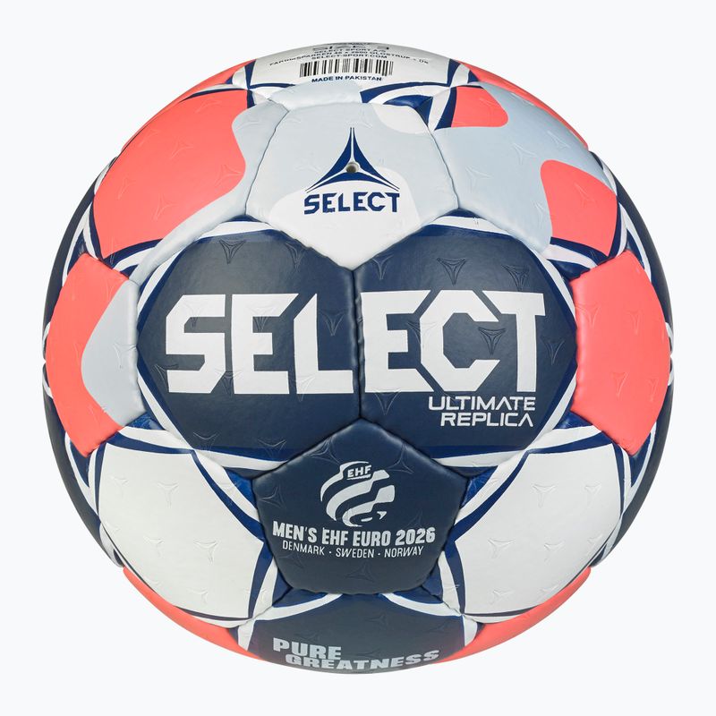 Házenkářský míč SELECT Ultimate Euro Men v26 Replica white/red/black velikost 1 2