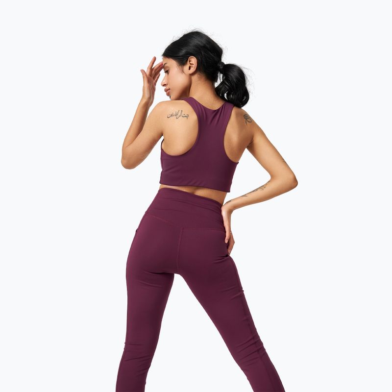 Dámské tréninkové legíny Girlfriend Collective Pocket plum 3