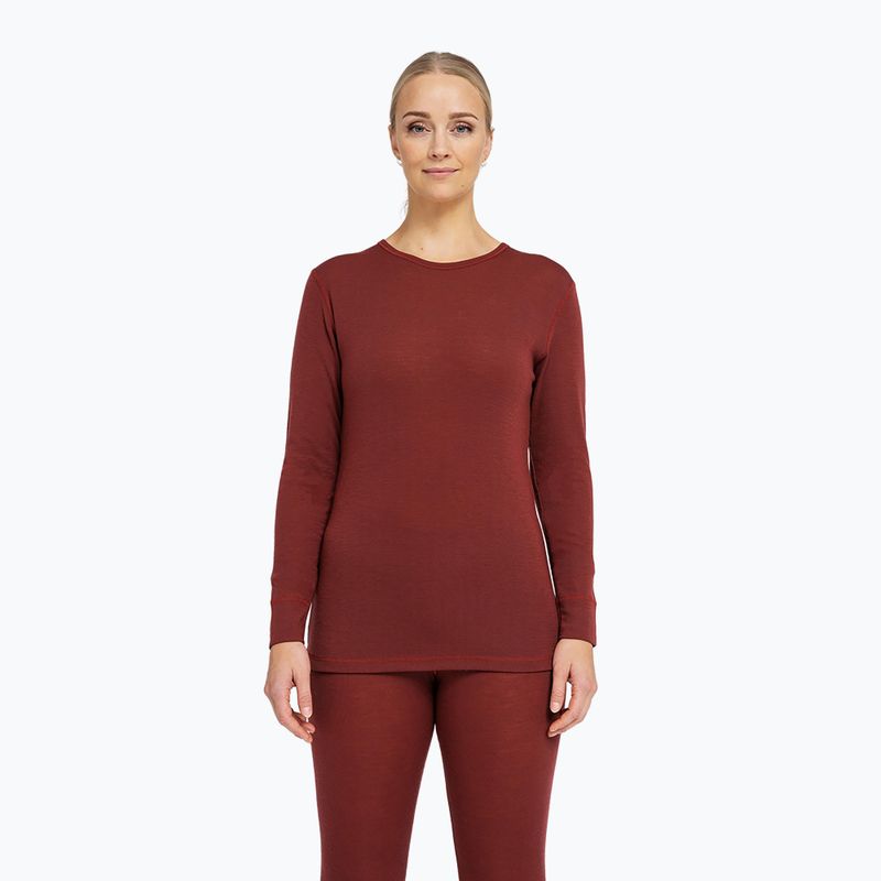Dámská termo mikina Dovre Wool burgundy