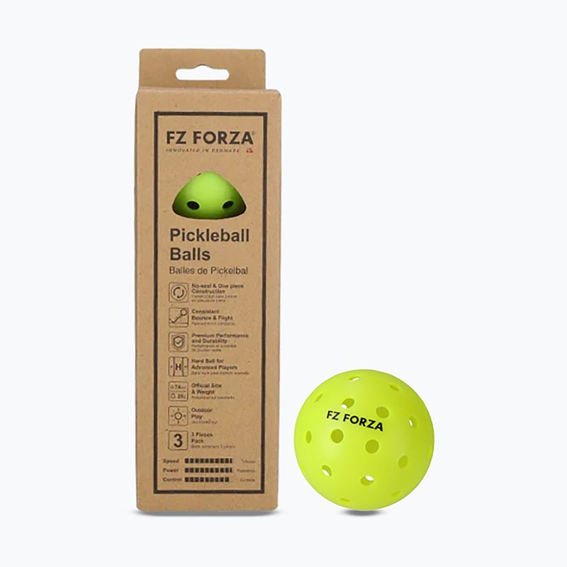 Míčky na pickleball FZ Forza 40H 3 pack yellow