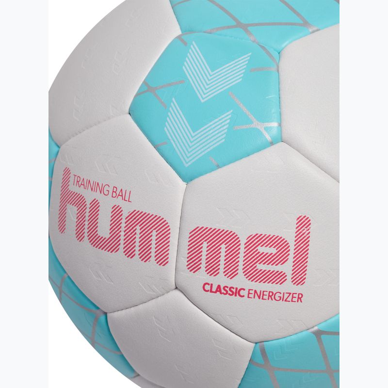 Míč na házenou Hummel Classic Energizer off white/light blue/marine size 1 4
