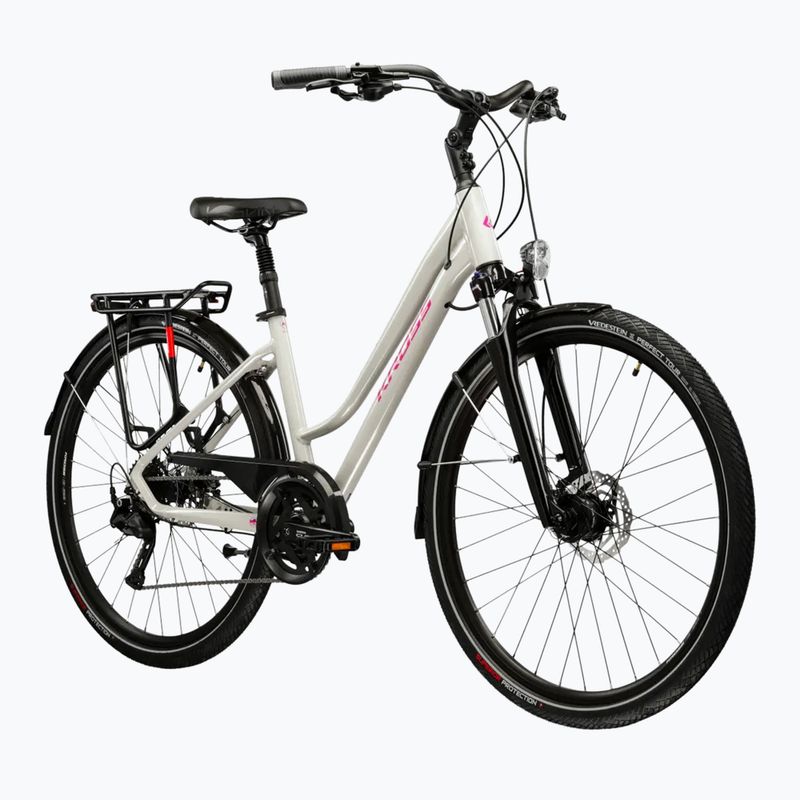 Dámské trekové kolo KROSS Trans 5.0 In grey/pink/gloss 2