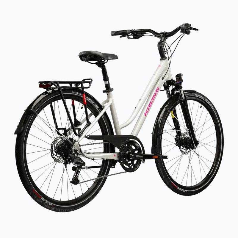 Dámské trekové kolo KROSS Trans 5.0 In grey/pink/gloss 3