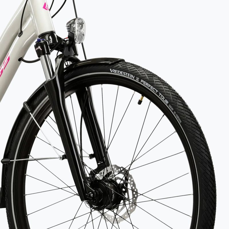 Dámské trekové kolo KROSS Trans 5.0 In grey/pink/gloss 5