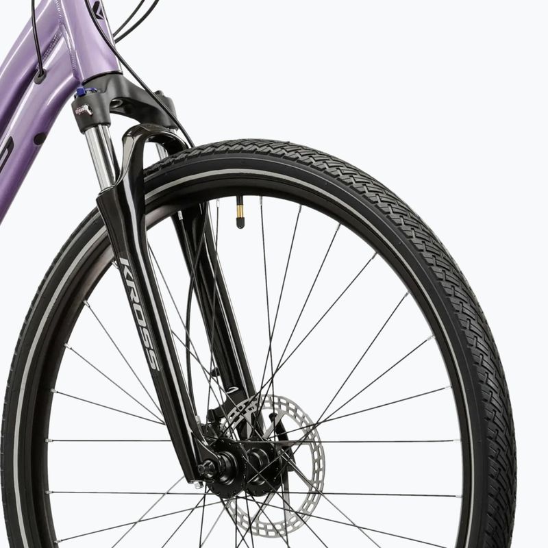 Dámské krosové kolo KROSS Evado 5.0 In purple/black/gloss 5