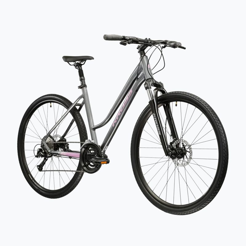 Dámské krosové kolo KROSS Evado 4.0 In grey/pink/gloss 2